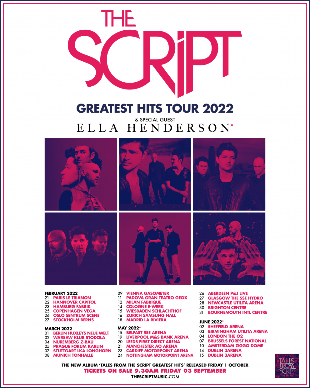 the script tour europe